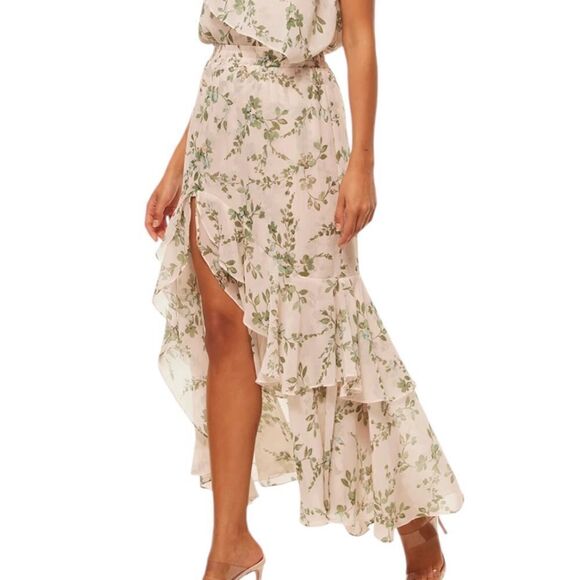 Misa Los Angeles Seva Maxi Skirt in Rose Paisley | Size L - Picture 2 of 8